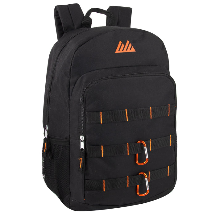 43cm Daisy Chain Backpack with Carabiner Clip 20L Capacity - 2 Colours