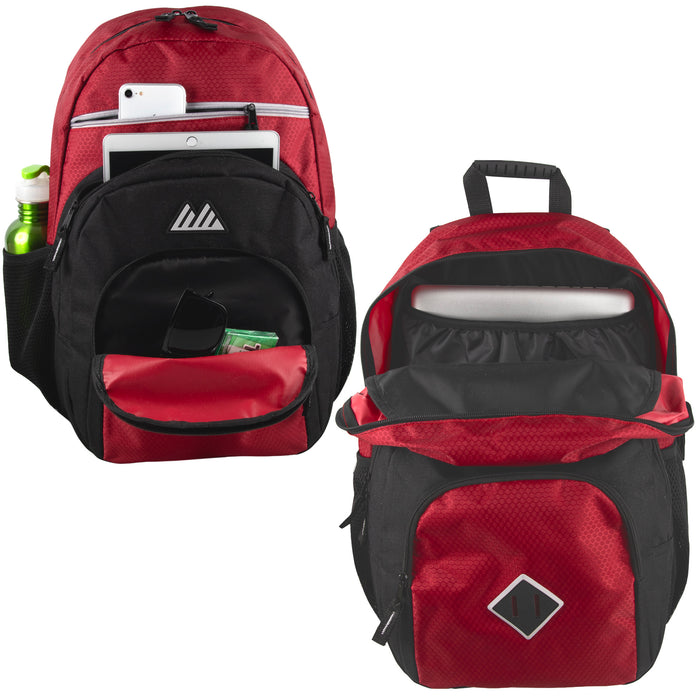 48cm Double Dome Backpack 26L Capacity w Laptop Sleeve -3 Colors