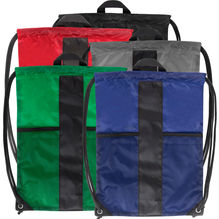 46cm Dual Mesh Drawstring Kit Bag - 4 Colours