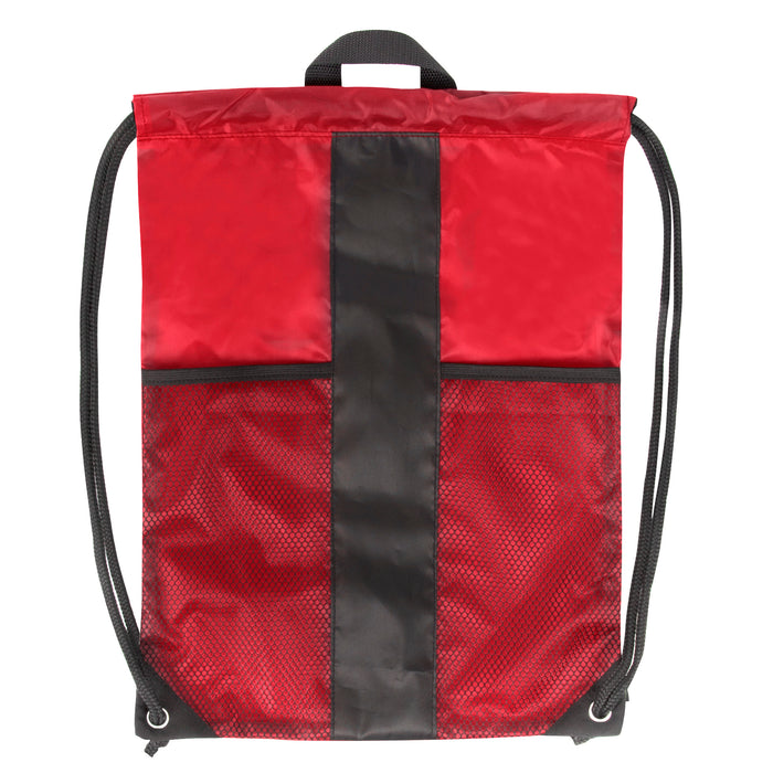 46cm Dual Mesh Drawstring Kit Bag - 4 Colours