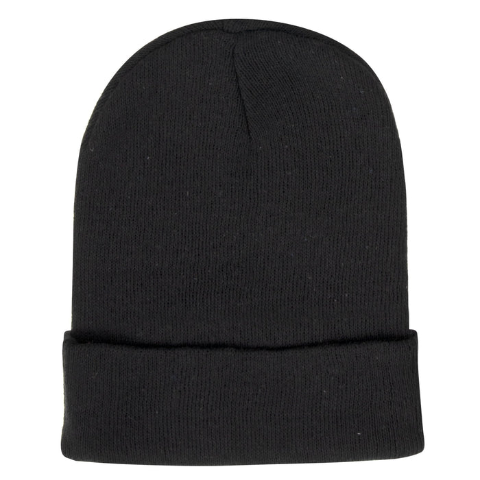 Adult Knit Winter Hat Beanie – Black