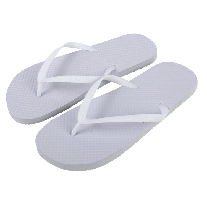 Women's Flip Flops - All White
