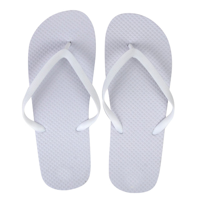 Women's Flip Flops - All White