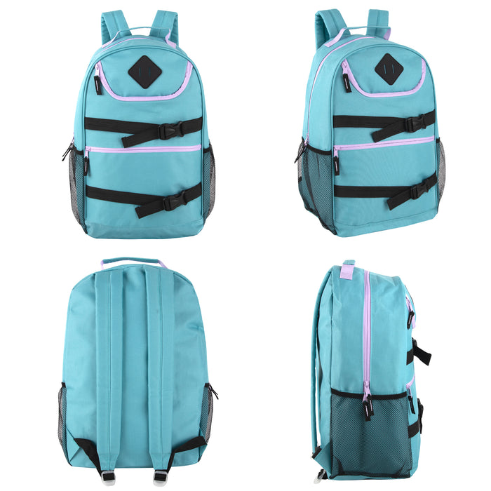 46cm Double Buckley Backpacks 25L Capacity - 4 Pastel Colours