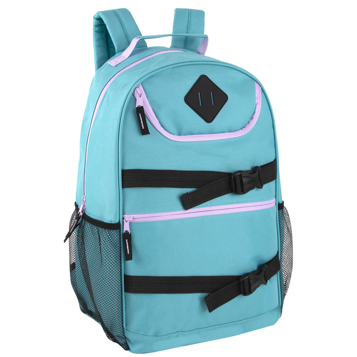 46cm Double Buckley Backpacks 25L Capacity - 4 Pastel Colours