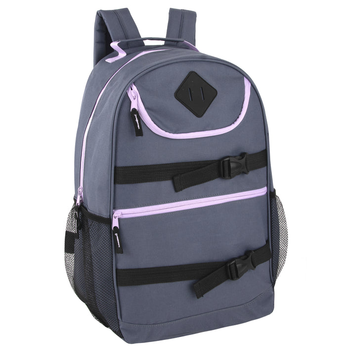 46cm Double Buckley Backpacks 25L Capacity - 4 Pastel Colours