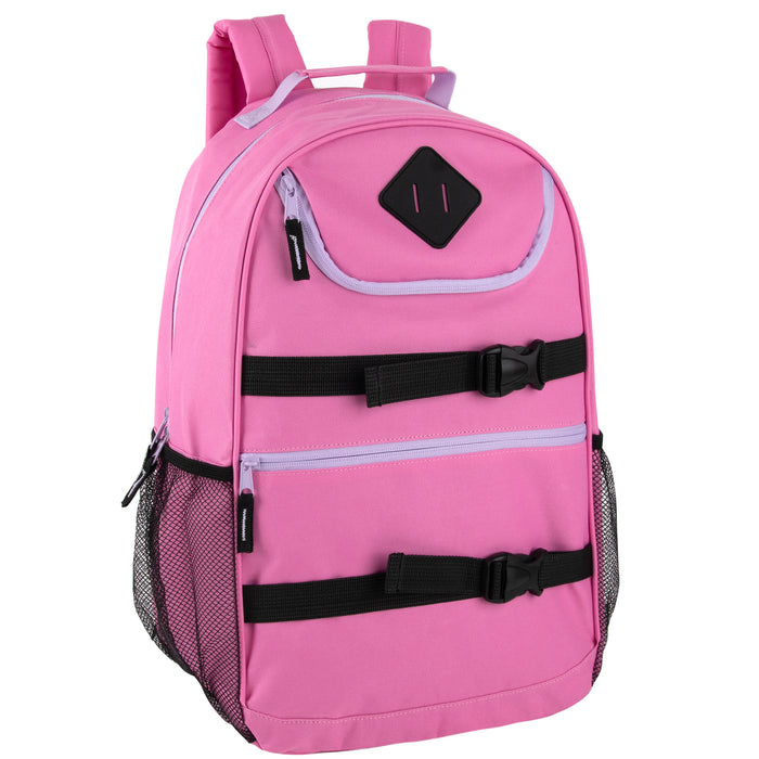 46cm Double Buckley Backpacks 25L Capacity - 4 Pastel Colours
