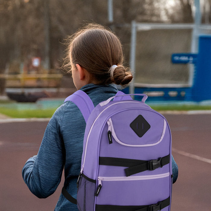 46cm Double Buckley Backpacks 25L Capacity - 4 Pastel Colours