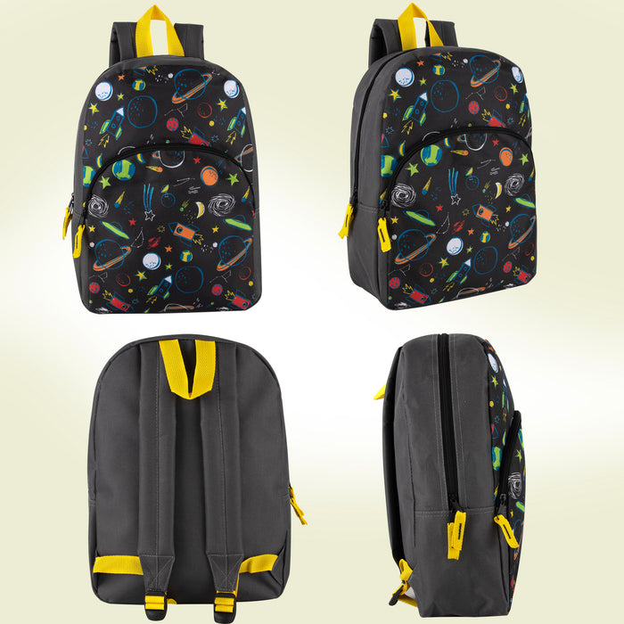 Character Backpack School Bag 38cm 14L Capacity - Boys Prints
