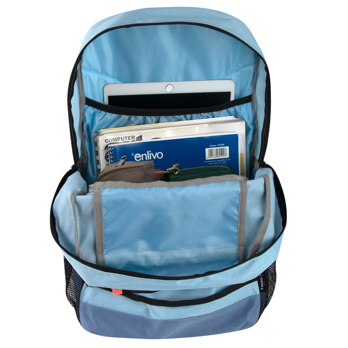 48cm Double Zippered Bungee Backpack with Laptop Section - 3 Girls Colors