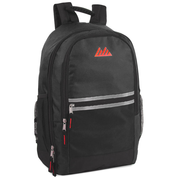 48cm Safety Reflective Backpack 25L Capacity - 5 Colours