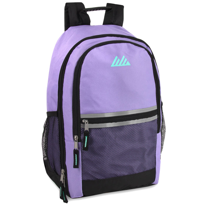 48cm Safety Reflective Backpack 25L Capacity - 3 Girls Colours