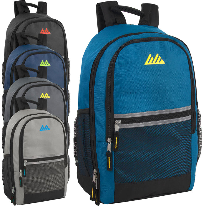 48cm Safety Reflective Backpack 25L Capacity - 5 Colours