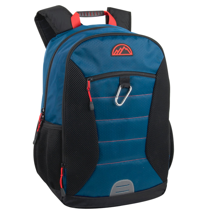 46cm Clip Backpack with Laptop Section 26L Capacity - Vibrant Blue
