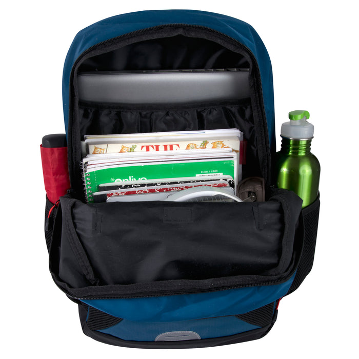 46cm Clip Backpack with Laptop Section 26L Capacity - Vibrant Blue