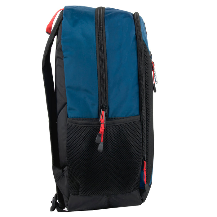 46cm Clip Backpack with Laptop Section 26L Capacity - Vibrant Blue