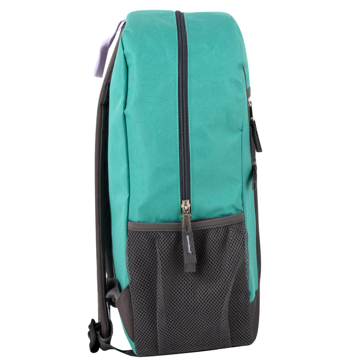 43cm Double Front Zippered Backpacks 20L Capacity - 2 Colours