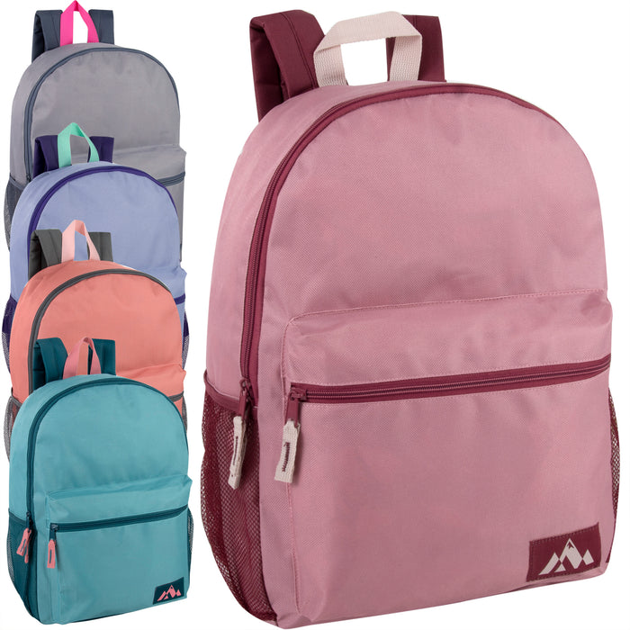 46cm Backpack 23L Capacity with Side Pocket - 5 Light Colours