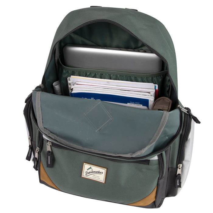 48cm Duo Compartment Backpack with Laptop Sleeve 25L Capacity - 3 Girls Colours