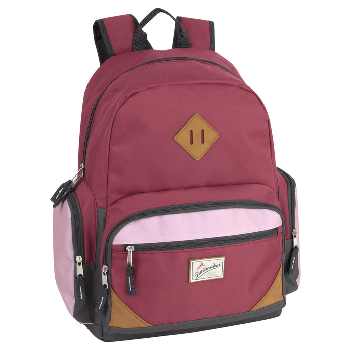 48cm Duo Compartment Backpack with Laptop Sleeve 25L Capacity - 3 Girls Colours