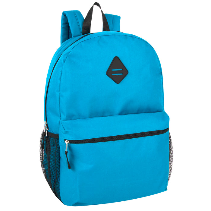 Wholesale 48cm Backpack 24L Capacity With Mesh Side Pockets - 4 Colours