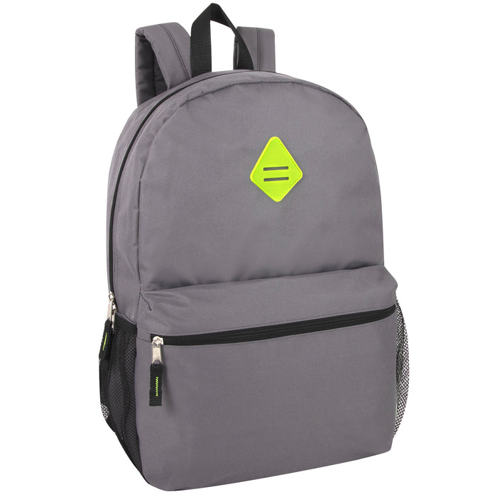 Wholesale 48cm Backpack 24L Capacity With Mesh Side Pockets - 4 Colours