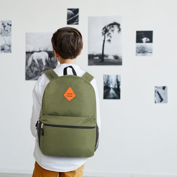 Wholesale 48cm Backpack 24L Capacity With Mesh Side Pockets - 4 Colours