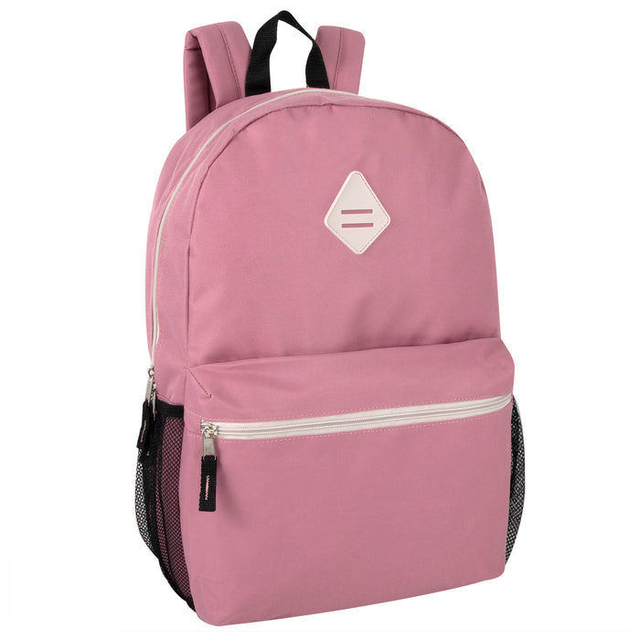 48cm Classic Backpack with Mesh Side Pockets - 4 Girl Colours