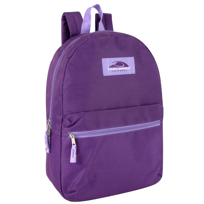 43cm Classic Backpack 20L Capacity - 4 Bright Colours