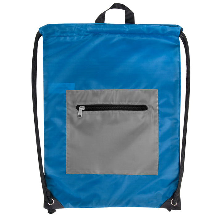 46cm Front Zipped Drawstring Kit Bag - 6 Colourways