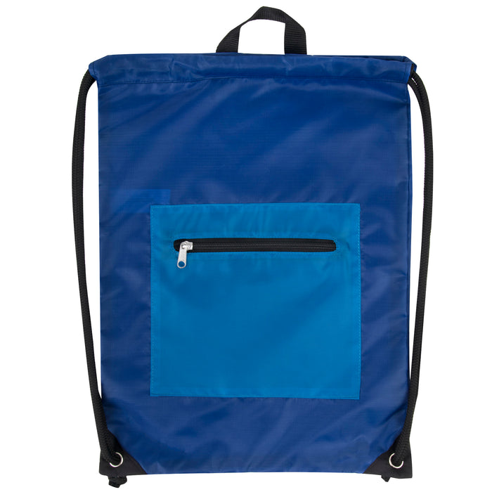 46cm Front Zipped Drawstring Kit Bag - 6 Colourways