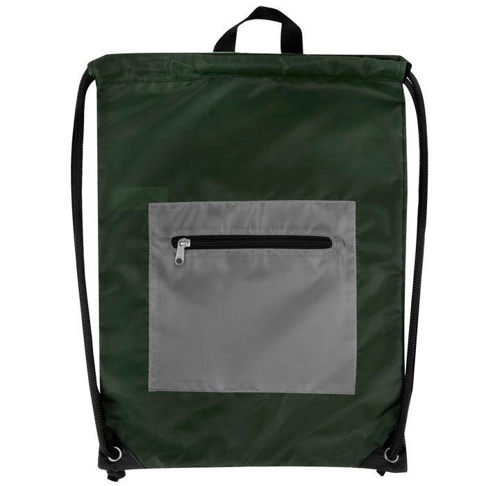 46cm Front Zipped Drawstring Kit Bag - 6 Colourways