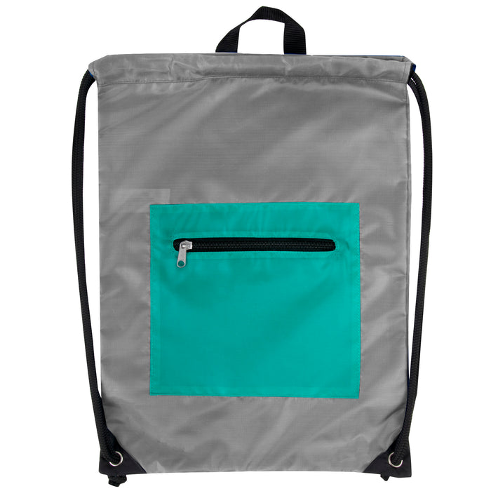 46cm Front Zipped Drawstring Kit Bag - 6 Colourways