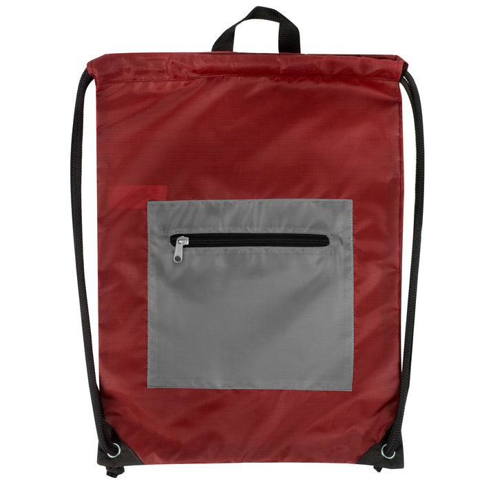 46cm Front Zipped Drawstring Kit Bag - 6 Colourways