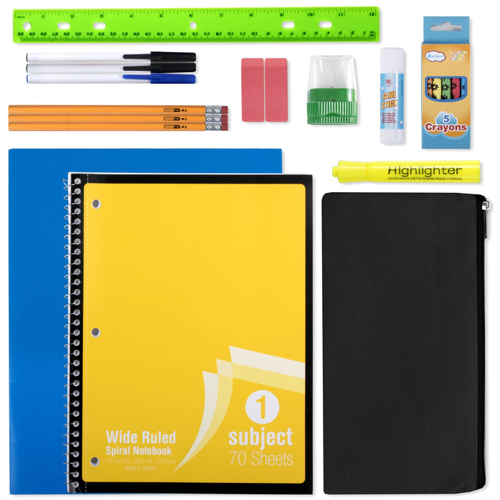 Wholesale 20 Piece School Supply Kit -