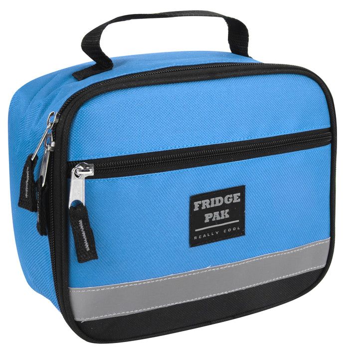 Fridge Pak Reflective Stripe Lunch Bag - 4 Colors