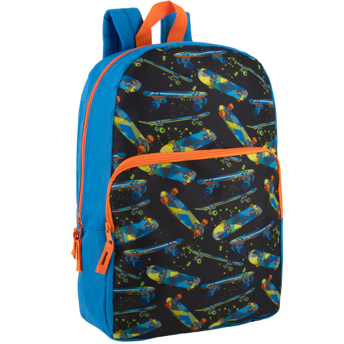 43cm Printed Backpack School Bag - 4 Boys Prints