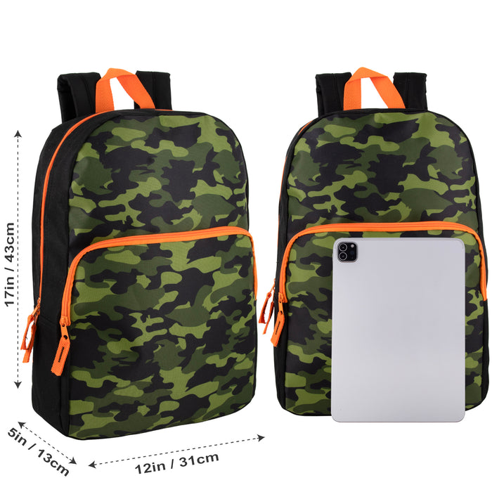 43cm Printed Backpack School Bag - 4 Boys Prints