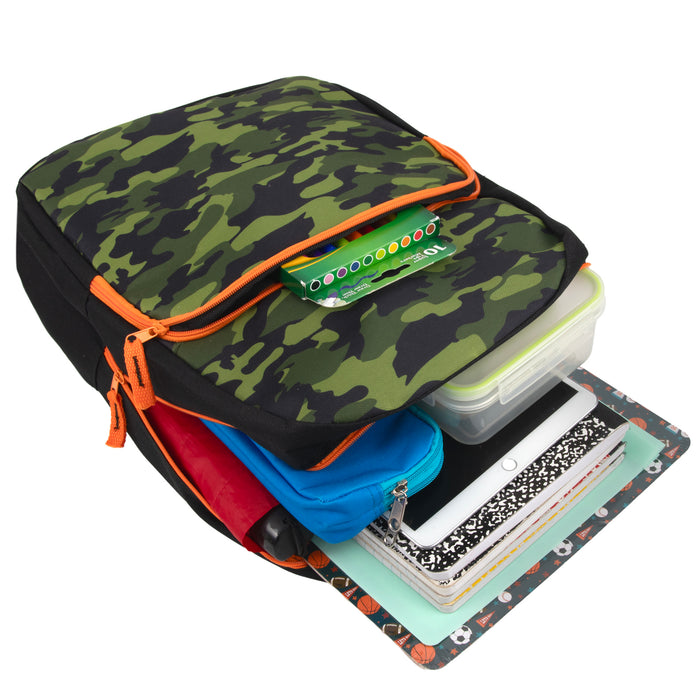 43cm Printed Backpack School Bag - 4 Boys Prints