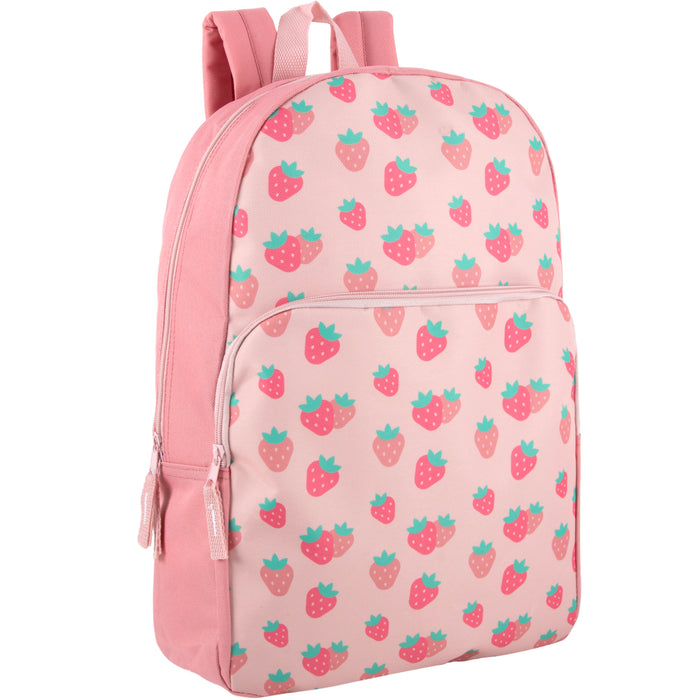 Printed Girls Backpack School Bag 43cm/20L Capacity - 4 Styles