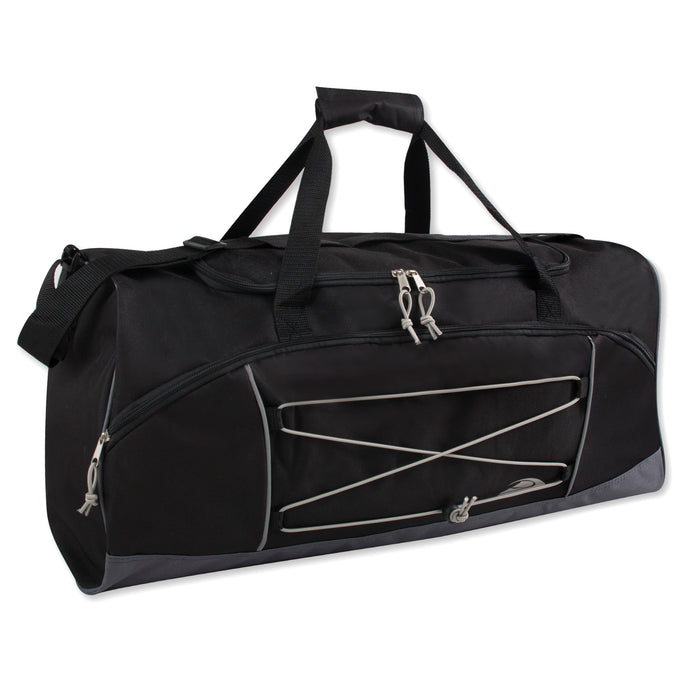 66cm Large Duffel Bag 58L Capacity - Black