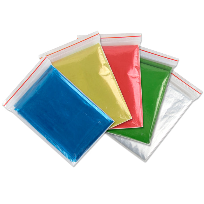 Wholesale Disposable Rain Ponchos - 5 Colors