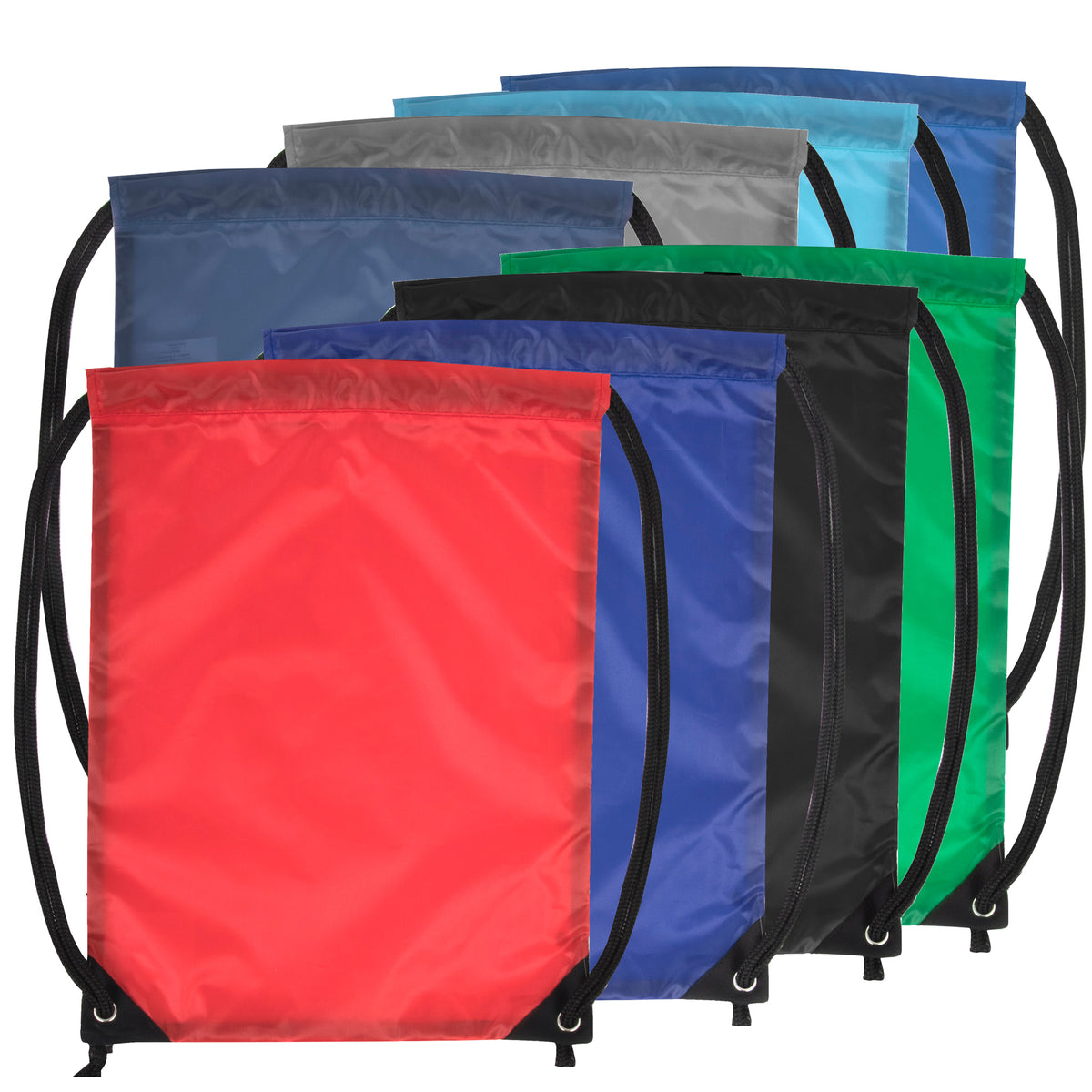 Bulk 100-pack Wholesale 38cm Basic Drawstring Bag Backpack - 8 Colours ...