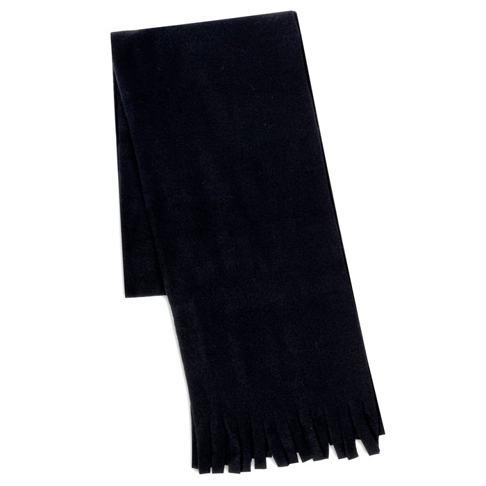 Adult Fleece Scarves 60" x 8" with Fringe - Assorted Colors