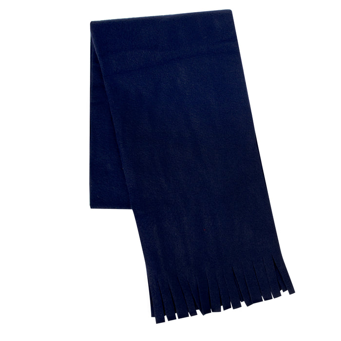 Adult Fleece Scarves 60" x 8" with Fringe - Assorted Colors