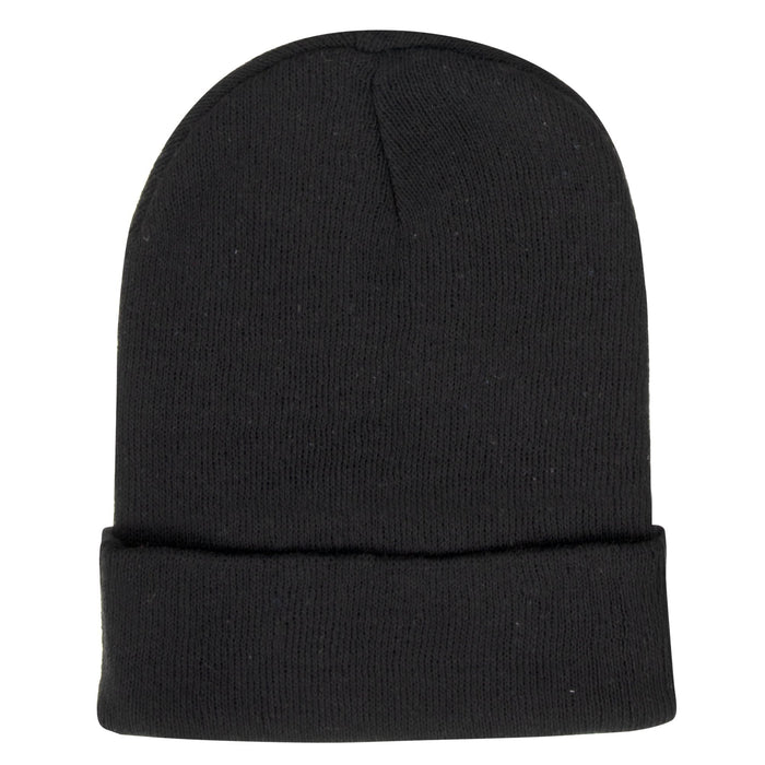 Adult Knit Hat Beanie – Black