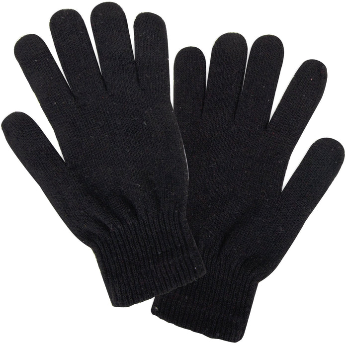 Adult Knit Gloves - Black