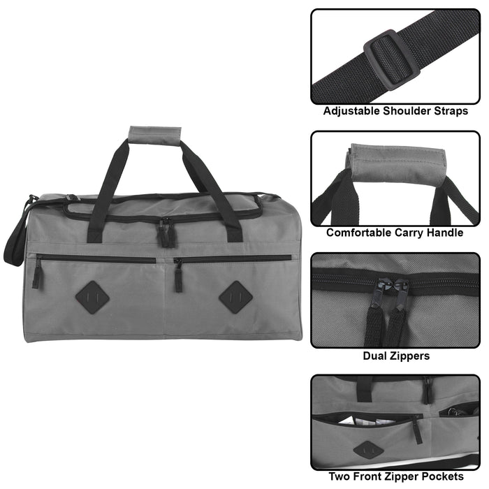 61cm Multi Pocket Duffel Bag 54L Capacity