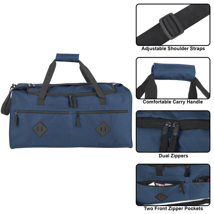 61cm Multi Pocket Duffel Bag 54L Capacity