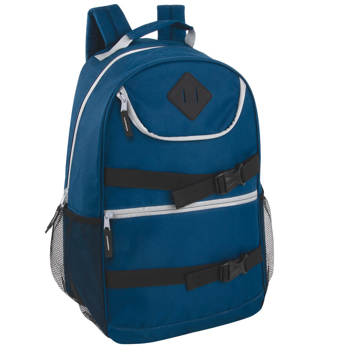 46cm Double Buckle Backpacks 25L Capacity - 4 Colours